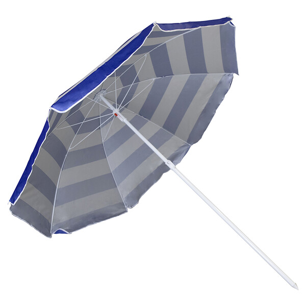 Beach umbrella Ligustro - White - Blue