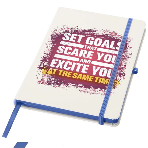 Spectrum A5 hard cover notebook with coloured edge - Royal Blue