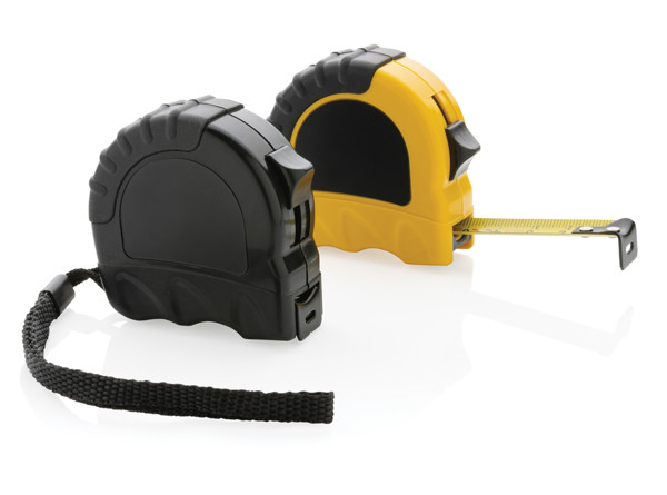 Mètre ruban 3M/16 mm en plastique recyclé RCS - Noir