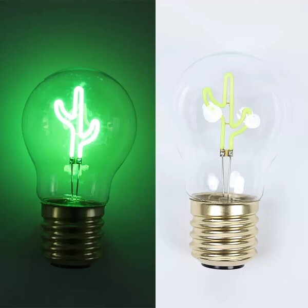 LED decoration in the shape of a light bulb - WHITE