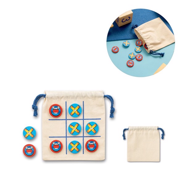 PS - CROSSES. Classic 10-piece plywood Tic Tac Toe game