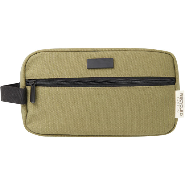 Pochette pour accessoires de voyage Joey de 3,5 L en toile recyclée certifiée GRS - Olive
