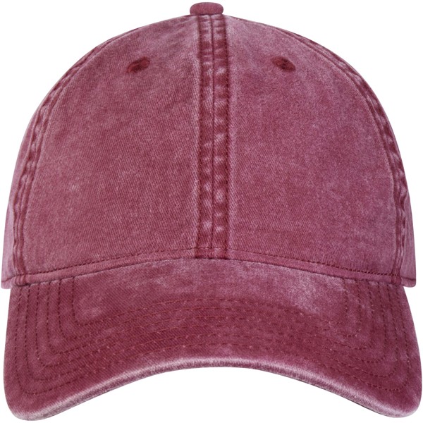 Grafton 6 panel 270 g/m² washed cap - Burgundy