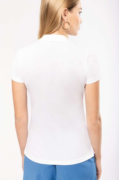 Ženska polo majica Organic 180 Piqué - Bijela / 3XL