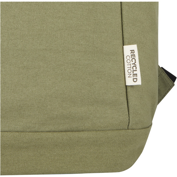 Sac à dos anti-vol pour ordinateur portable Joey de 18 L en toile recyclée GRS 15,6 pouces - Olive