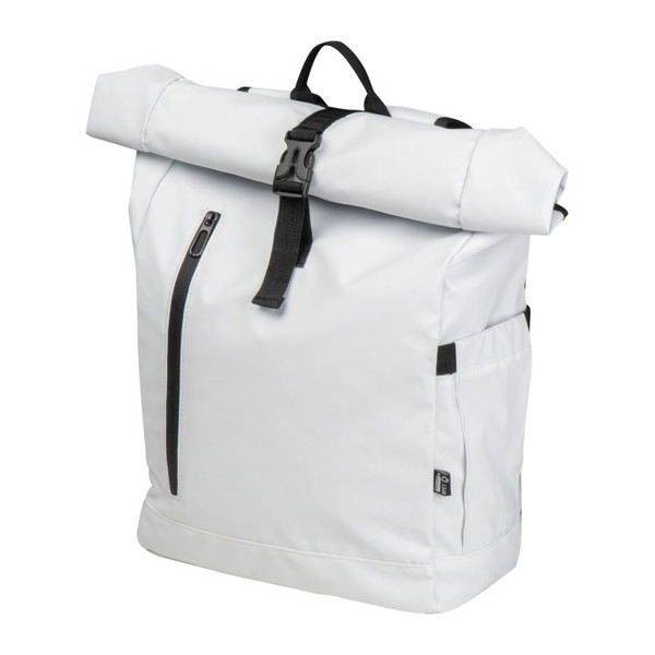 RPET laptop backpack Oklahoma - White
