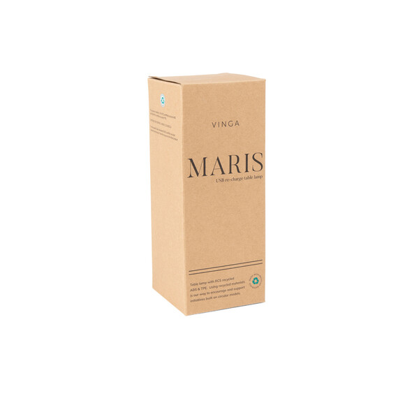 VINGA Maris stolná lampa z rec. ABS (RCS) - Čierna
