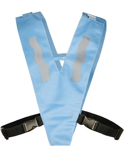 Kids´ Hi-Vis Safety Collar Haiti With Safety Clasp - Sky Blue / S