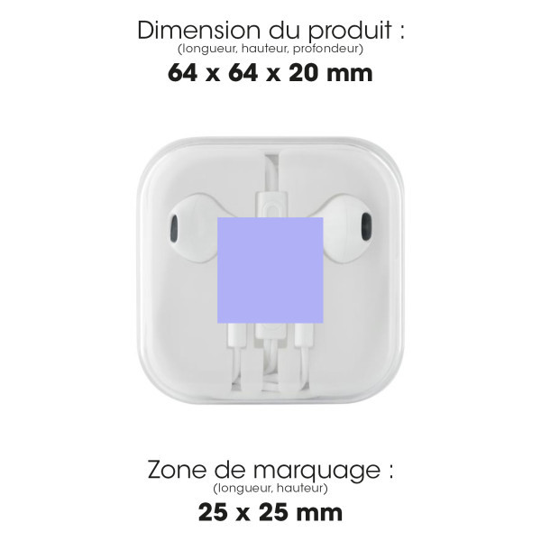 KEBURU - KIT PIETON SMARTPHONE STEREO INTRA MICRO+ TELECOM BLANC