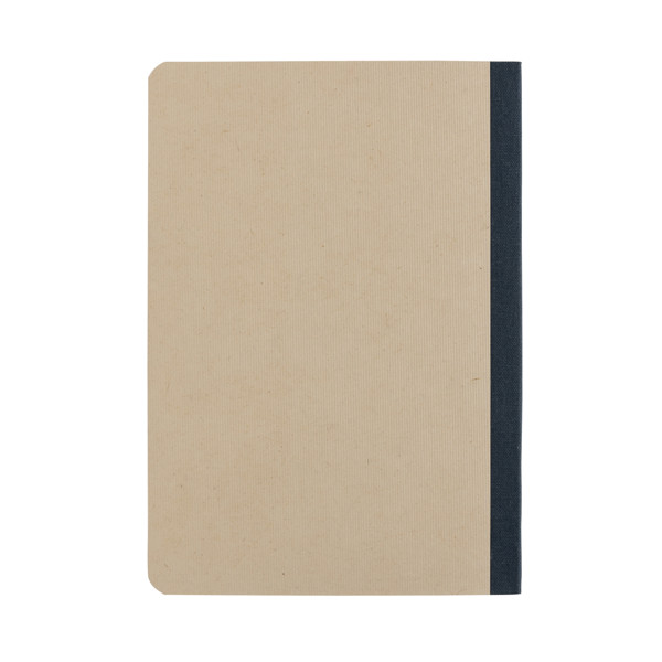 Carnet A5 en papier canne à sucre Stylo - Bleu