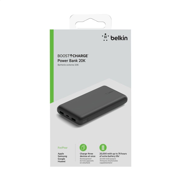 Belkin BoostCharge Powerbank 20K - noir