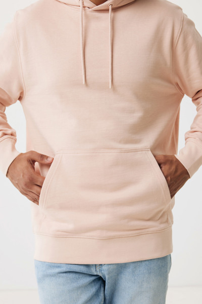 Iqoniq Rila lightweight recycled cotton hoodie - Peach Nectar / L