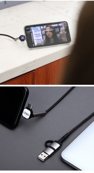 Illuminated USB data cable 4in1 UC043