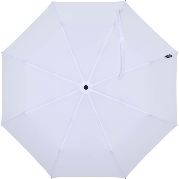 Agnes 21" foldable auto open RPET umbrella - White