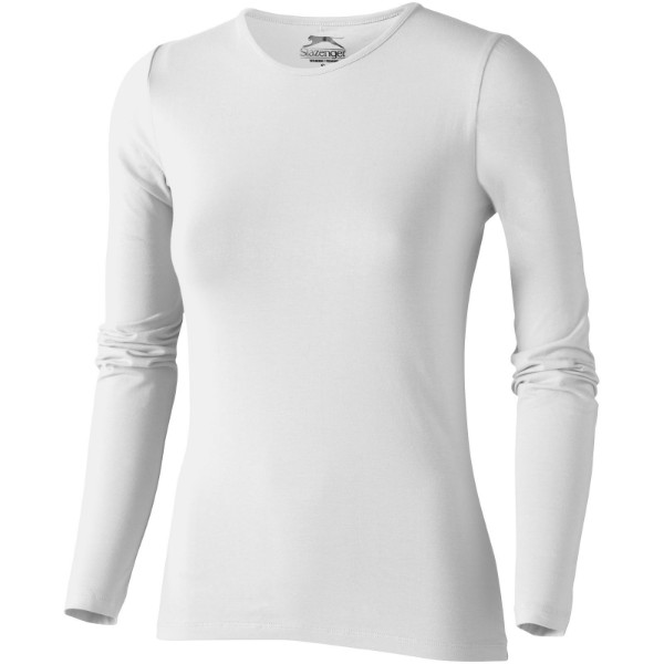 Curve long sleeve women's t-shirt - White / L