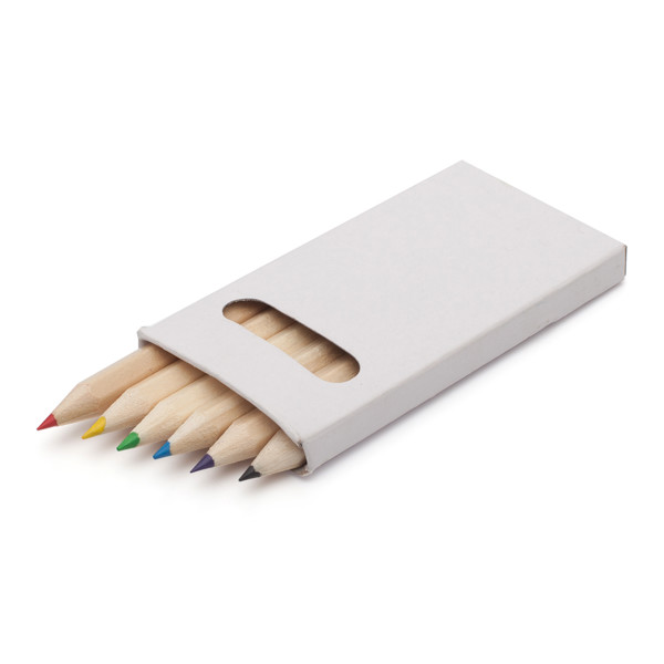 Crayon set 9 cm - White