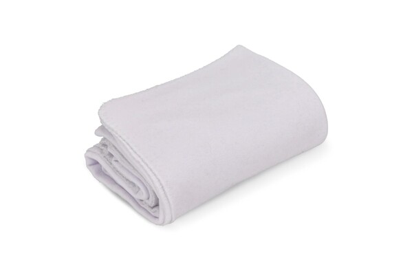 Couverture polaire OEKO-TEX®  sublimation 130 x 170 cm 290 g/m² - Blanc