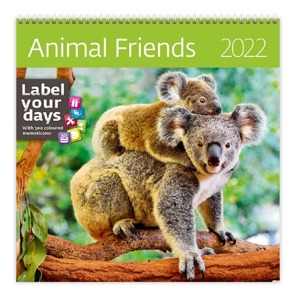 Měsíční kalendář Animal Friends 2022