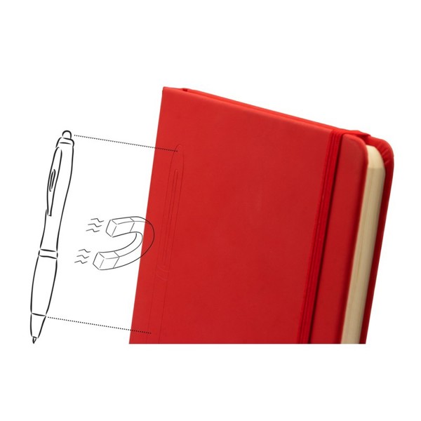 Magnetic notebook A5 | Aurora - white