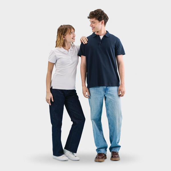 PEOPLE WOMEN POLO 210g - WhiteXXL