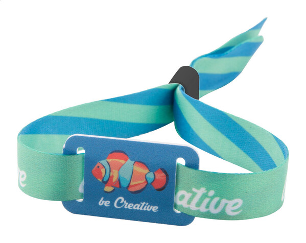 Brățară festival personalizată SuboWrist Max - Negru / Alb