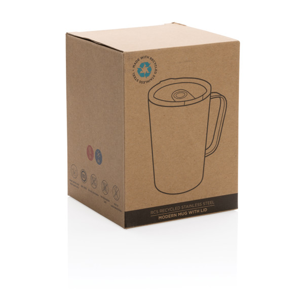 Xd Collection vakuumska skodelica 420 ml, reciklirano jeklo - Bela