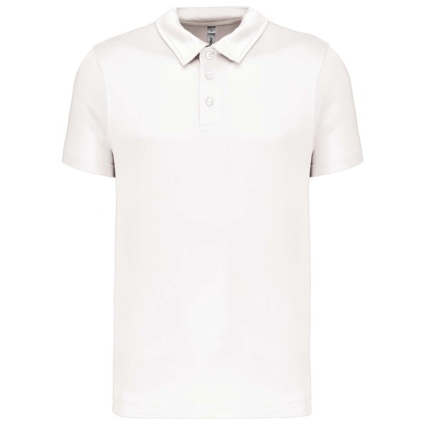 Men's Short-Sleeved Polo Shirt - White / 2XL