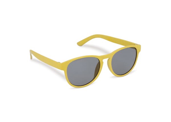 Sunglasses wheat straw Earth UV400 - Yellow