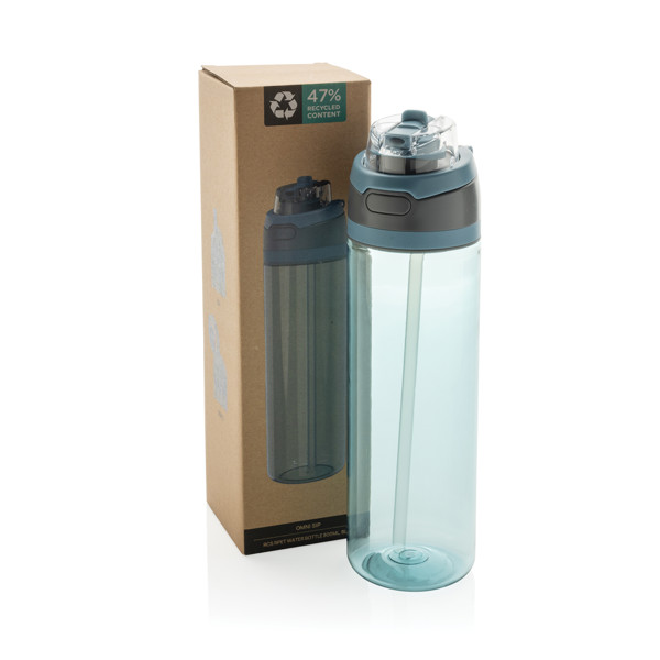 Bouteille 800 ml en rPET RCS Omni sip - Bleu