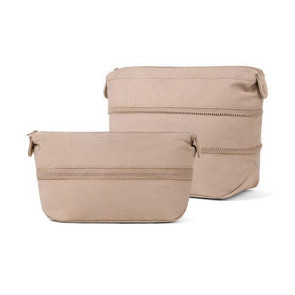 VINGA Baltimore Neo RCS expandable toiletry bag - Greige