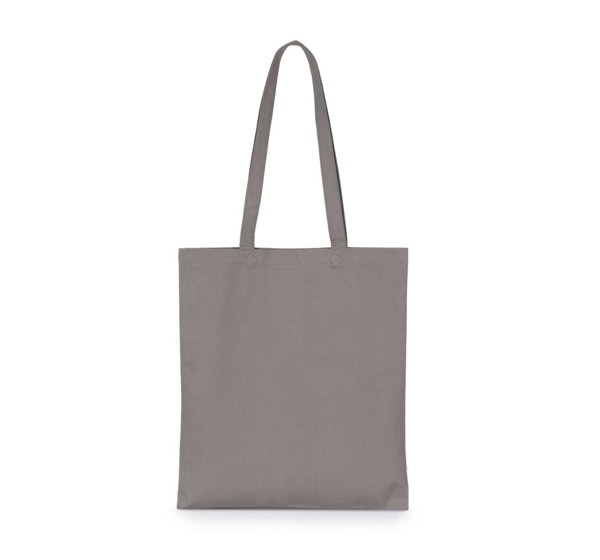 Classic Shopper In Organic Cotton - Metal Grey