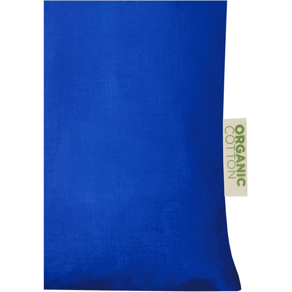 Sac shopping Odisha de 7 L bio certifié OCS 140 g/m² - Bleu royal