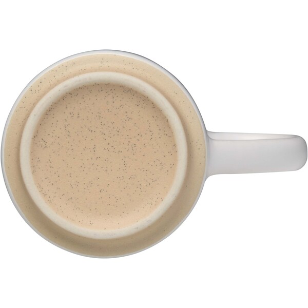Camilla 180 ml stackable ceramic mug with matte finish - White