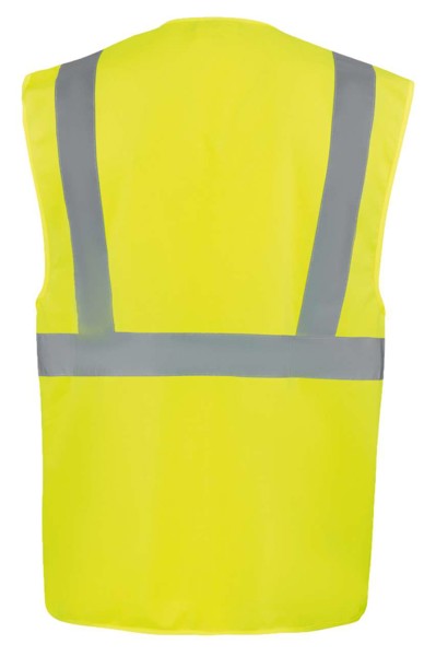 Comfort Executive Safety Vest "Hamburg" - Multifunctional With Pockets - Yellow / L