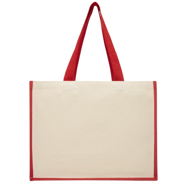 Shopper in iuta e canvas 320 g/m² Varai - 23L - Rosso