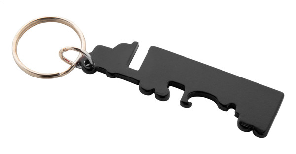 Bottle Opener Keyring Peterby - Black
