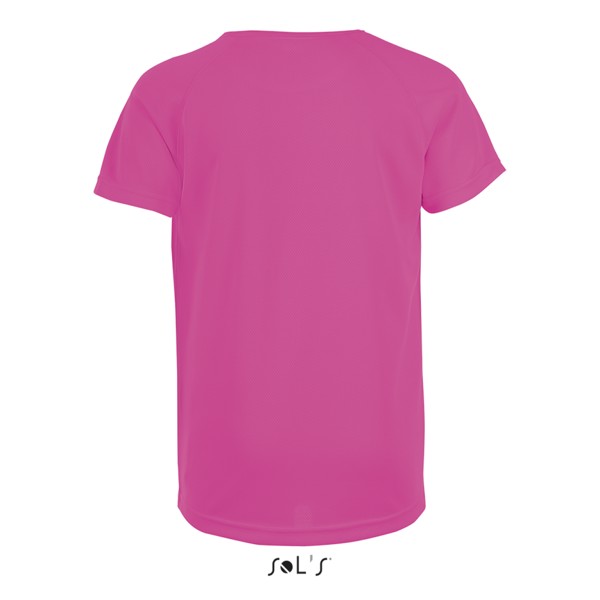 SOL'S SPORTY KIDS' - T-SHIRT ΜΕ ΜΑΝΊΚΙΑ RAGLAN - Neon Pink / 10 years
