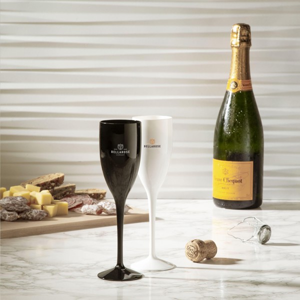 Lunaire Verre à Champagne plastique Réutilisable 150 ml - blanc