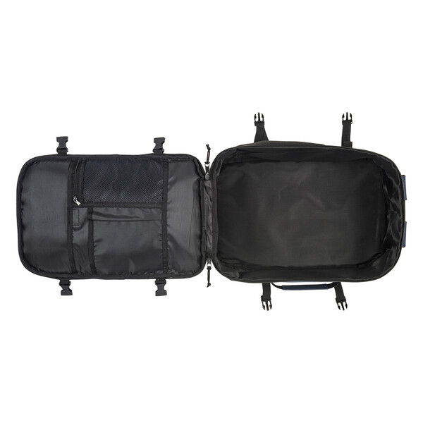 Cabin Size Travel Backpack With Laptop Holder (15) In 600D Polyester - Black