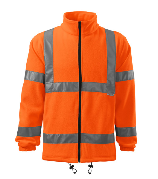 Fleece Unisex Rimeck® Hv Fleece Jacket - Fluorescenční Oranžová / L