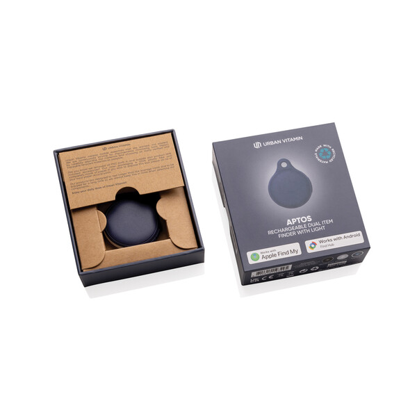 Localisateur rechargeable avec lampe Urban Vitamin Aptos - Bleu