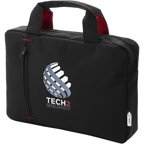 Cartella porta documenti Detroit in plastica riciclata - 4L - Rosso / Nero