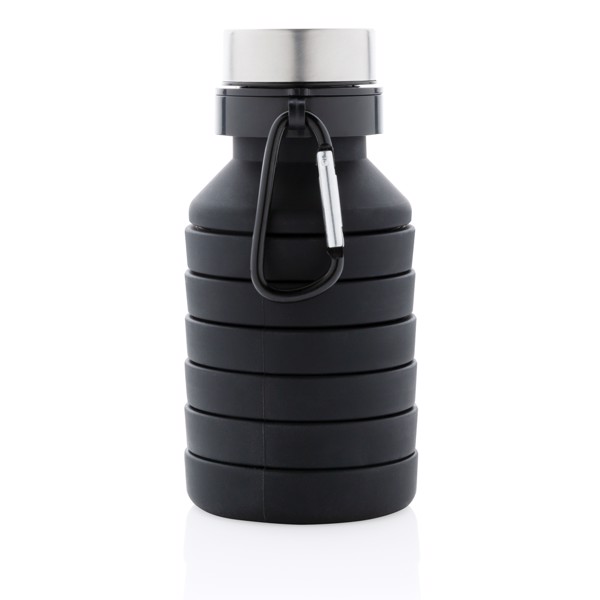 Xd Collection collapsible silicone bottle, 550ml - Black