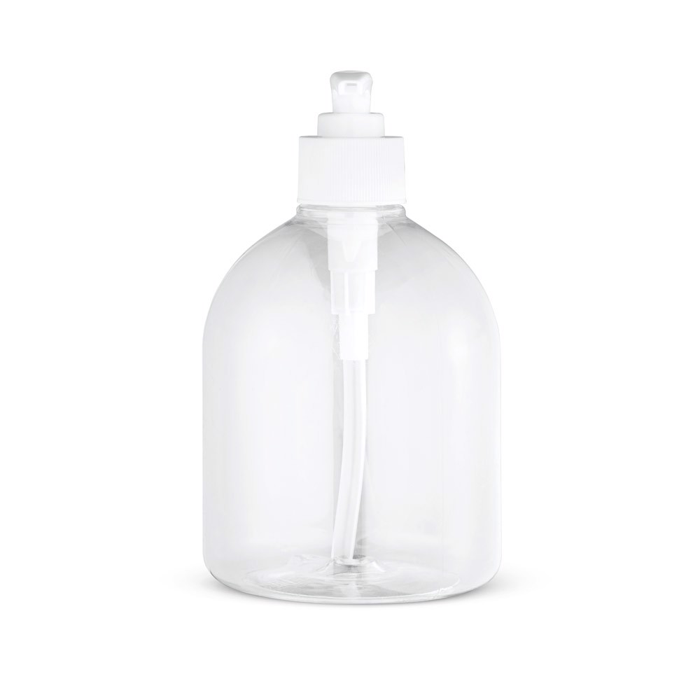 Bote dispensador de 500 ml en frasco transparente