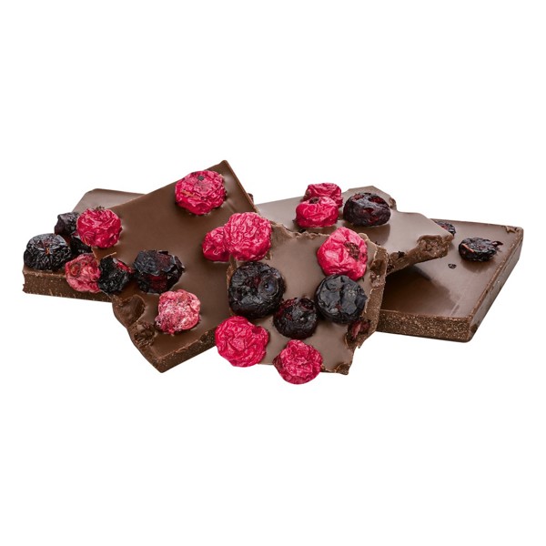 SQUARE. višeň+malina - Červená