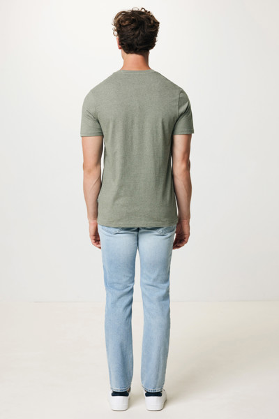 T-shirt en coton recyclé non teinté Iqoniq Manuel - Heather Green / XS