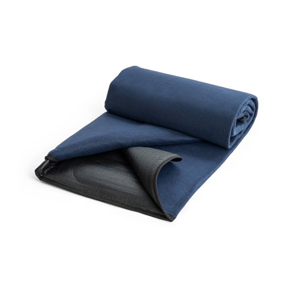 RILEY. Pikniková deka s podšívkou z EPE (180 g/m²) - Modrá