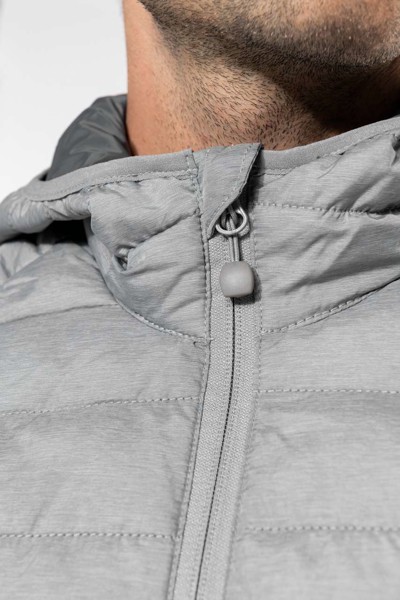 Men's Lightweight Hooded Padded Jacket - Light Royal Blue / XL