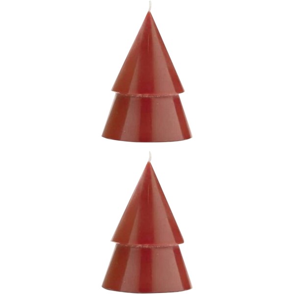 Bougie Originalhome format moyen - set de 2 - Rouge