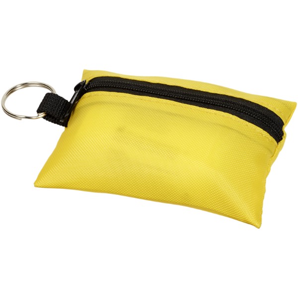 Pochette porte-clés 16 pièces pour premiers secours Valdemar - Jaune